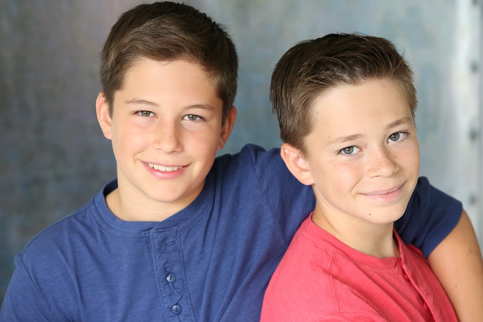 Headshot of two young boys.