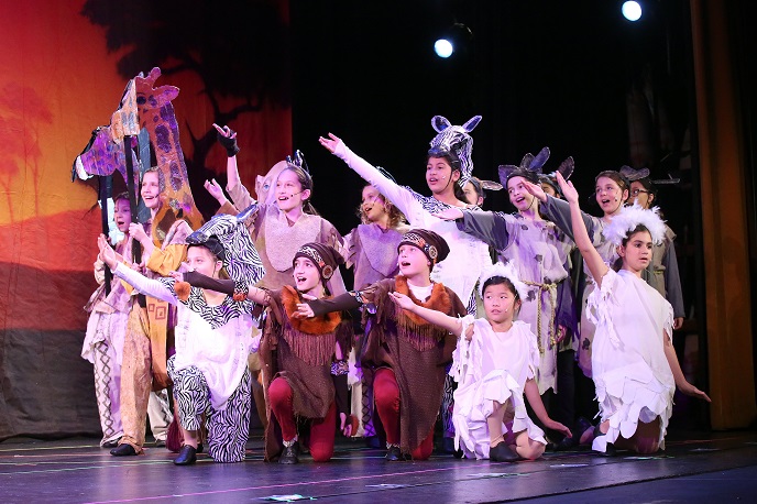 The cast of The Lion King