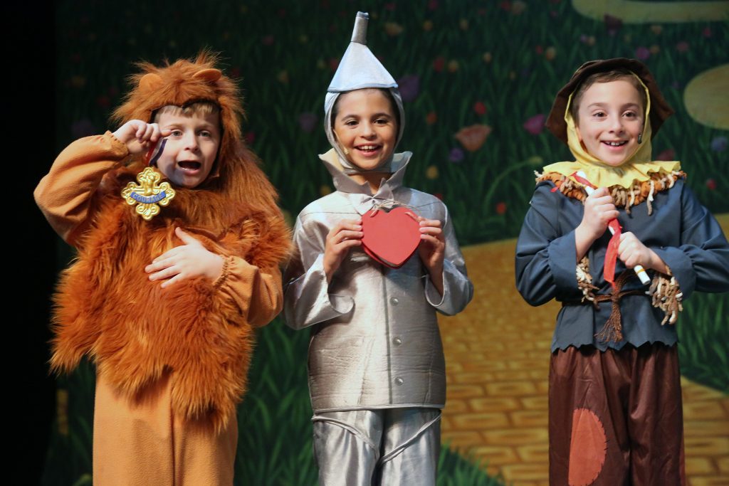 Children performing in Wizard of Oz
