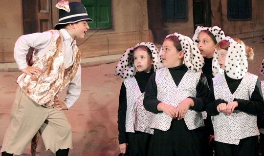 Children in costumes from 101 Dalmatians Kids