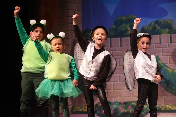 Actors in The Frog Prince costumes