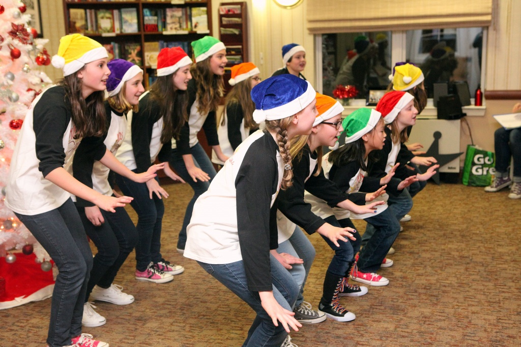 Kids participating in an event