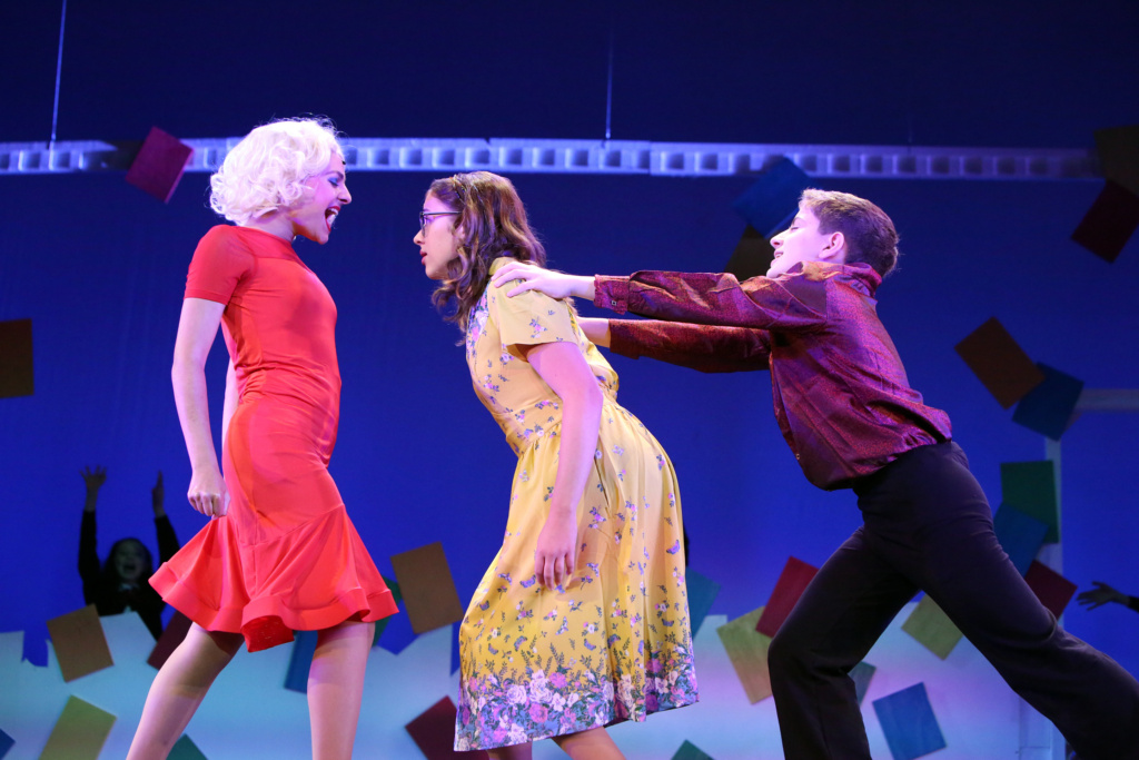 Cast members of Matilda performing.